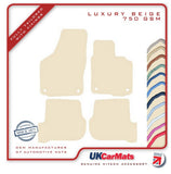 Volkswagen VW  Golf Mk5 R32 2005-2009 Beige Luxury Velour Tailored Car Mats HITECH