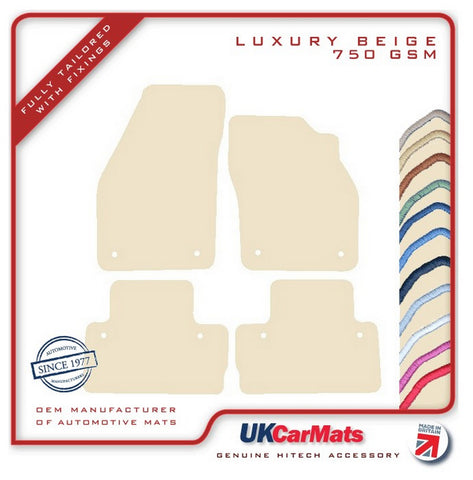 Volvo C30 Manual 2007-2013 Beige Luxury Velour Tailored Car Mats HITECH