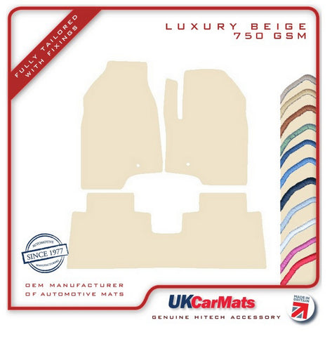 Vauxhall Antara 2006-2015 Beige Luxury Velour Tailored Car Mats HITECH