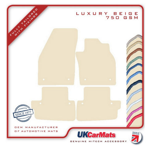 Volvo C70 Automatic 2006-2013 Beige Luxury Velour Tailored Car Mats HITECH