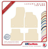 Vauxhall Meriva 2010-2017 Beige Luxury Velour Tailored Car Mats HITECH