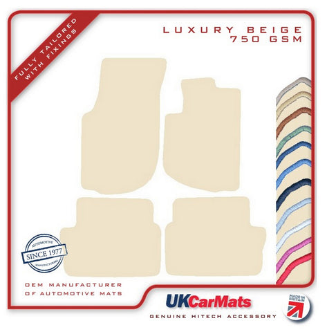 Volvo 940/960 Automatic 1990-1999 Beige Luxury Velour Tailored Car Mats HITECH