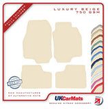 Vauxhall Astra Convertible 2000-2006 Beige Luxury Velour Tailored Car Mats HITECH