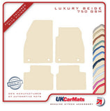 Vauxhall Insignia (Front Fixings Only) 2008-2013 Beige Luxury Velour Tailored Car Mats HITECH