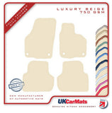 VW Jetta 2011-2019 Beige Luxury Velour Tailored Car Mats HITECH