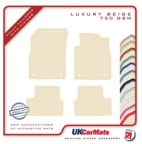 Vauxhall Astra GTC (Grand Touring Coupe) 2011-2018 Beige Luxury Velour Tailored Car Mats HITECH