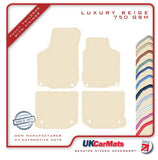 VW Beetle Cabriolet 2003-2010 Beige Luxury Velour Tailored Car Mats HITECH