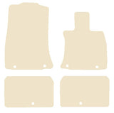 Genesis Electrified G80 2021 onwards Beige Luxury Velour Tailored Carpet Car Mats NV HITECH