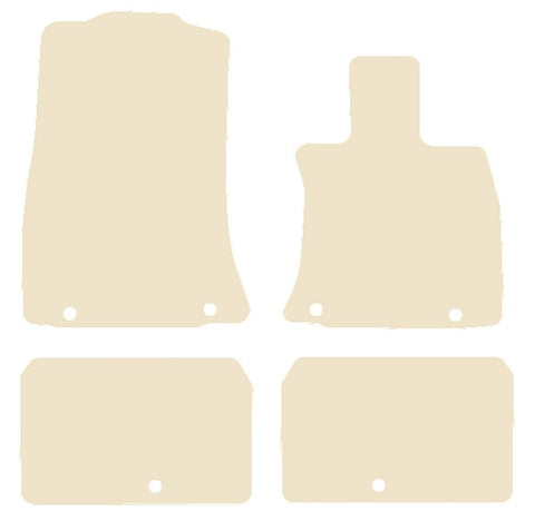 Genesis Electrified G80 2021 onwards Beige Luxury Velour Tailored Carpet Car Mats NV HITECH