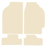 Honda CRX / Civic CRX 1984-1988 Beige Luxury Velour Tailored Car Mats NV HITECH