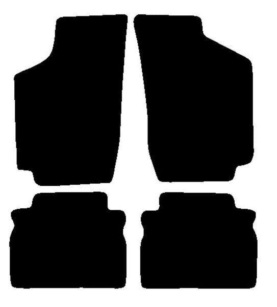 Honda Civic Shuttle 1987-1991 Black Premium Carpet Tailored Car Mats NV HITECH