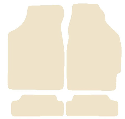 Honda CRX Inc Camm Tail 1988-1991 Beige Luxury Velour Tailored Car Mats NV HITECH