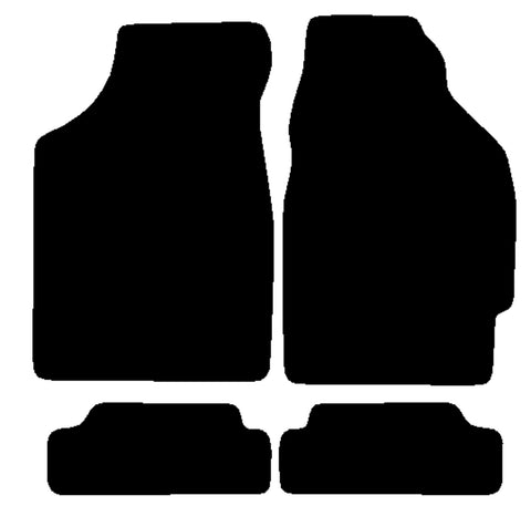 Honda CRX Inc Camm Tail 1988-1991 Black Luxury Velour Tailored Car Mats NV HITECH