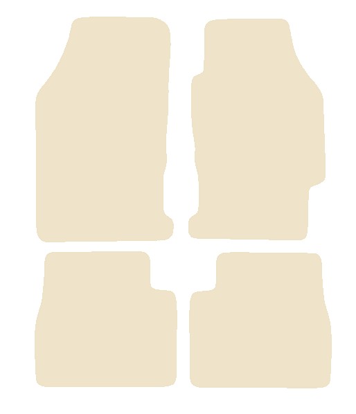 Honda Legend 1991-1995 Beige Luxury Velour Tailored Car Mats NV HITECH