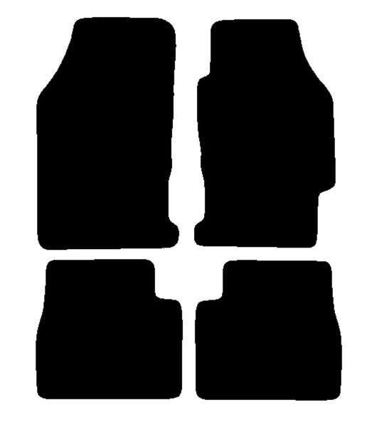 Honda Legend 1991-1995 Black Premium Carpet Tailored Car Mats NV HITECH