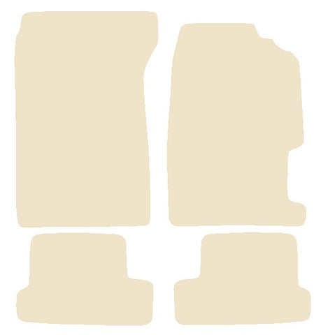Honda Prelude 1992-1996 Beige Luxury Velour Tailored Car Mats NV HITECH