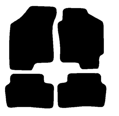 Hyundai Coupe  1997-2001 Black Luxury Velour Tailored Car Mats NV HITECH