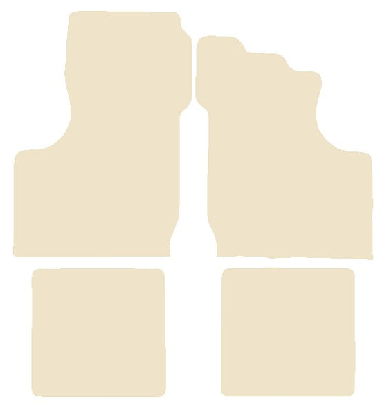 Hillman Imp 1964-1976 Beige Luxury Velour Tailored Car Mats NV HITECH