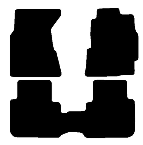 Honda CR-V 1997-2001 Black Tailored Carpet Car Mats NV HITECH