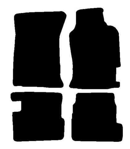 Honda Legend Coupe 1991-1994 Black Luxury Velour Tailored Car Mats NV HITECH