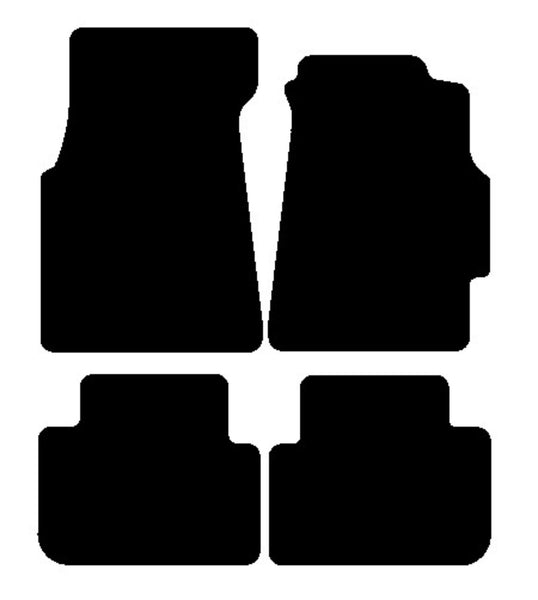 Honda Integra Type-R 1997-2001 Black Luxury Velour Tailored Car Mats NV HITECH