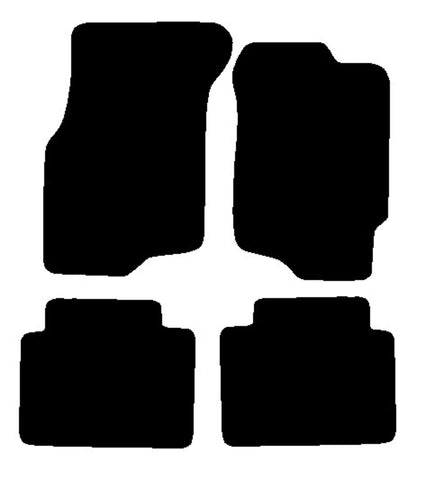 Honda Civic 4dr 1992-1995 Black Premium Carpet Tailored Car Mats NV HITECH