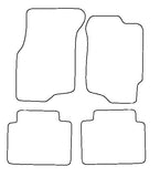 Honda Civic 4dr 1992-1995 Tailored VS Rubber Car Mats