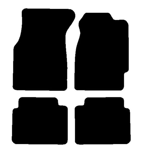 Honda Civic 2dr Coupe 1992-1995 Black Premium Carpet Tailored Car Mats NV HITECH