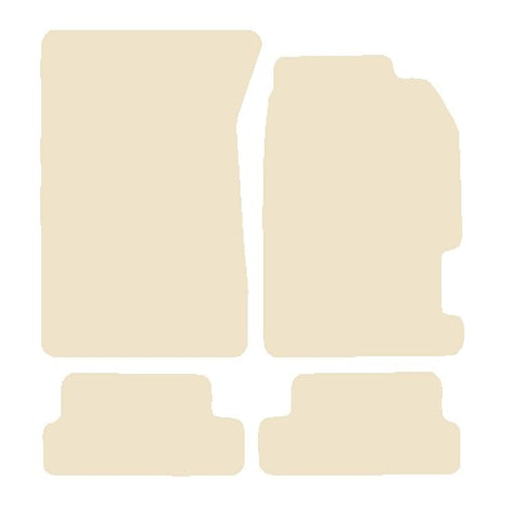 Honda Prelude 1997-2001 Beige Luxury Velour Tailored Car Mats NV HITECH