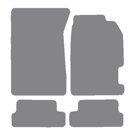 Honda Prelude 1997-2001 Grey Premium Carpet Tailored Car Mats NV HITECH