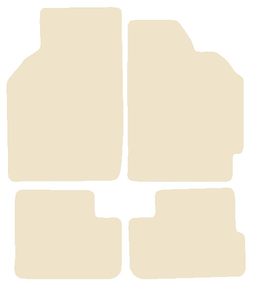 Honda HR-V 3dr 1999-2003 Beige Luxury Velour Tailored Car Mats NV HITECH