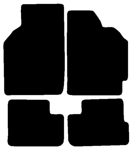 Honda HR-V 3dr 1999-2003 Black Luxury Velour Tailored Car Mats NV HITECH