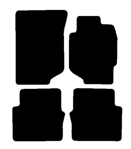 Honda Accord 5dr 1999-2001 Black Premium Carpet Tailored Car Mats NV HITECH