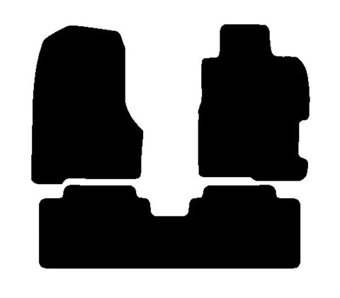 Honda Civic 5dr 2001-2003 Black Premium Carpet Tailored Car Mats NV HITECH