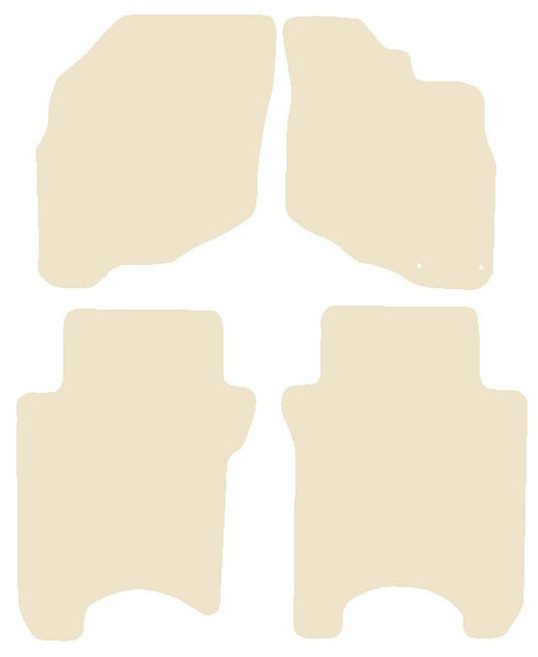 Honda Jazz 2001-2005 Beige Luxury Velour Tailored Car Mats NV HITECH