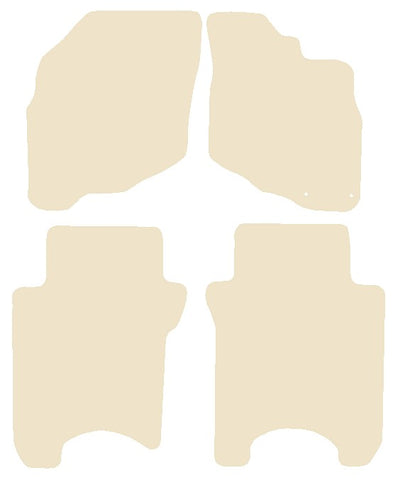 Honda Jazz 2001-2005 Beige Luxury Velour Tailored Car Mats NV HITECH