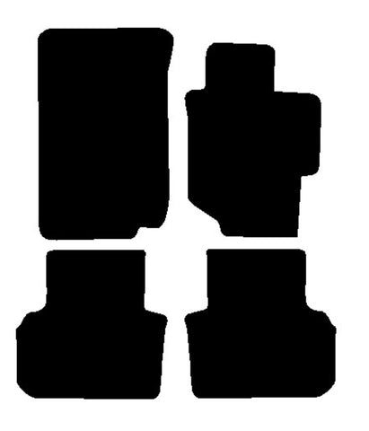 Honda Accord 4dr - Manual 2003-2008 Black Luxury Velour Tailored Car Mats NV HITECH