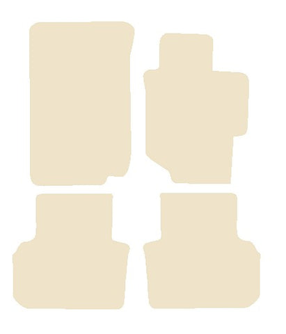 Honda Accord 4dr - Manual 2003-2008 Beige Luxury Velour Tailored Car Mats NV HITECH
