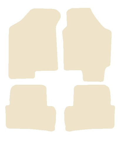 Hyundai Coupe  2002-2007 Beige Luxury Velour Tailored Car Mats NV HITECH