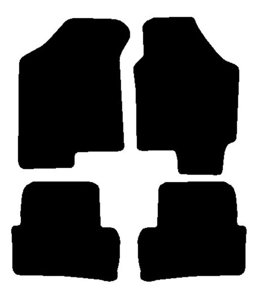 Hyundai Coupe 2002-2007 Black Premium Carpet Tailored Car Mats NV HITECH