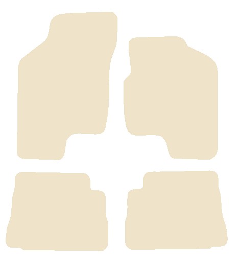 Hyundai Getz 2002-2009 Beige Luxury Velour Tailored Car Mats NV HITECH