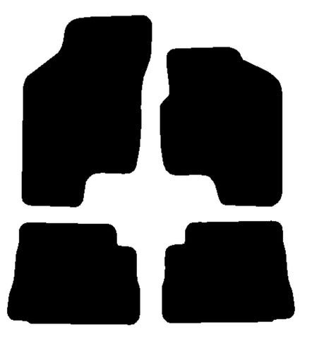 Hyundai Getz 2002-2009 Black Tailored Carpet Car Mats NV HITECH