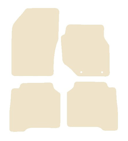 Hyundai Terracan 2003-2008 Beige Luxury Velour Tailored Car Mats NV HITECH