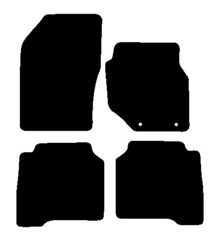 Hyundai Terracan 2003-2008 Black Luxury Velour Tailored Car Mats NV HITECH