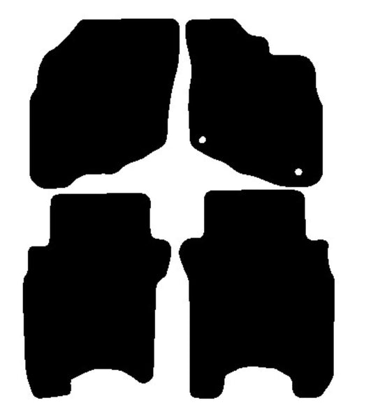 Honda Jazz 2005-2008 Black Premium Carpet Tailored Car Mats NV HITECH