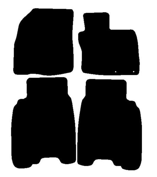 Honda Civic 5dr 2006-2008 Black Premium Carpet Tailored Car Mats NV HITECH