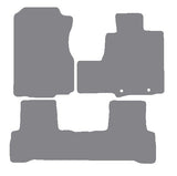 Honda CR-V (FOR MODELS WITH PLASTIC RINGS) 2007-2012 Grey Premium Carpet Tailored Car Mats NV HITECH