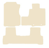 Honda CR-V (FOR MODELS WITH PLASTIC RINGS) 2007-2012 Beige Luxury Velour Tailored Car Mats NV HITECH
