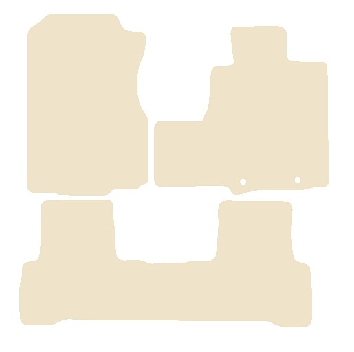 Honda CR-V (FOR MODELS WITH PLASTIC RINGS) 2007-2012 Beige Luxury Velour Tailored Car Mats NV HITECH