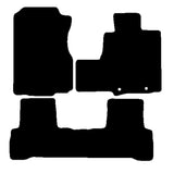 Honda CR-V (FOR MODELS WITH PLASTIC RINGS) 2007-2012 Black Luxury Velour Tailored Car Mats NV HITECH